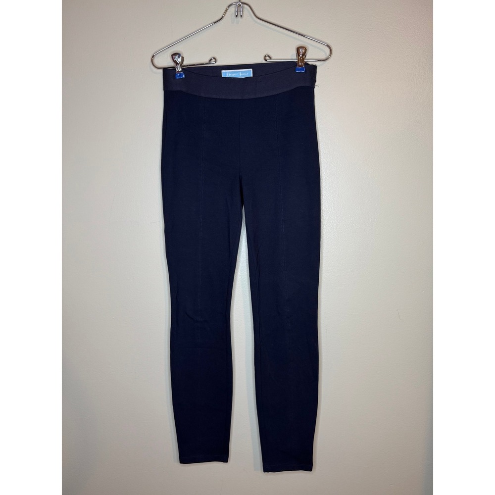 Draper James Navy Blue Pintuck Ponte Leggings XS Grace Charm‎ Slim Fit Pants